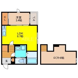 HARU鳥栖の物件間取画像